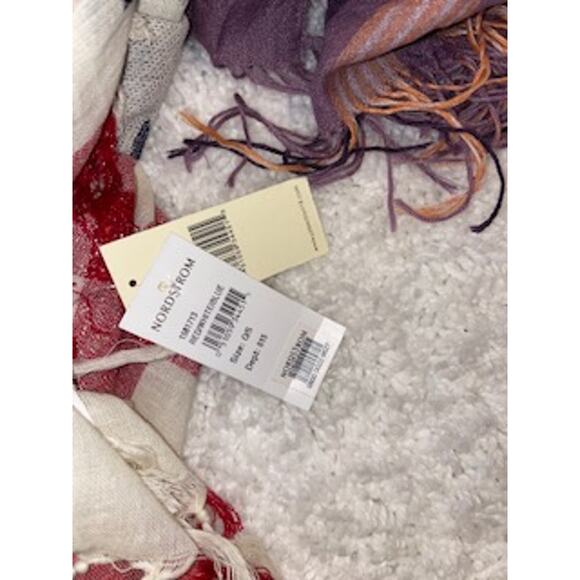 Nordstrom Red white and blue scarf NWT - Picture 2 of 2